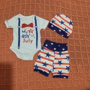 0-3 Month First 4th of July